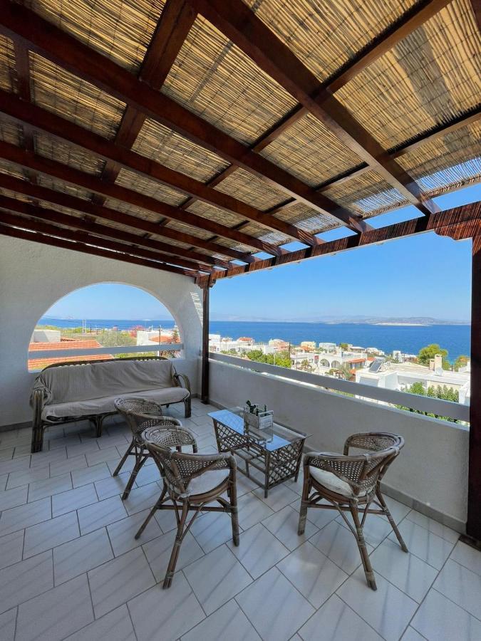 180° View To Sea Villa Vathí Exterior foto