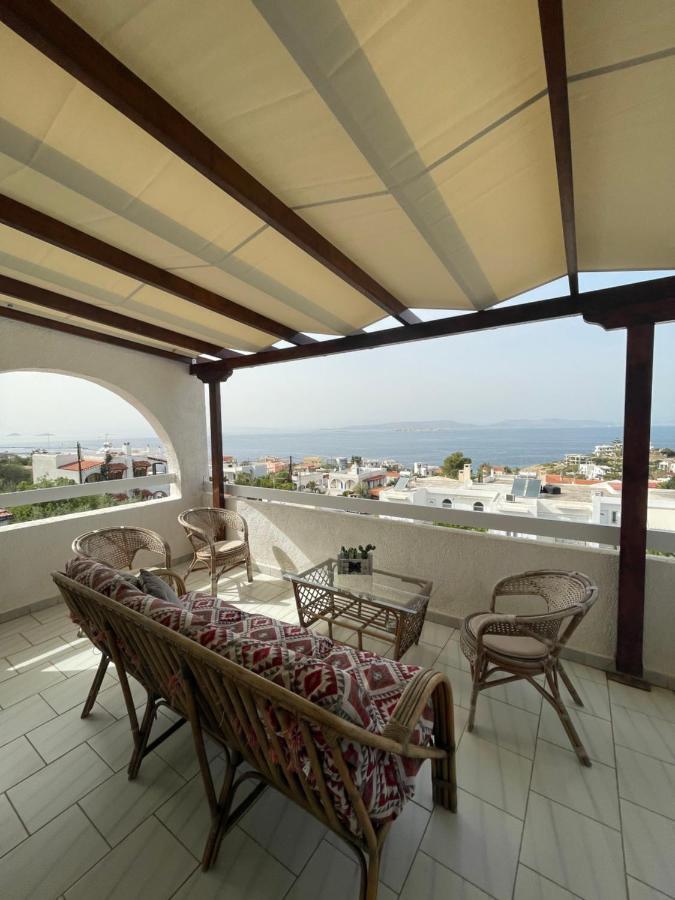 180° View To Sea Villa Vathí Exterior foto