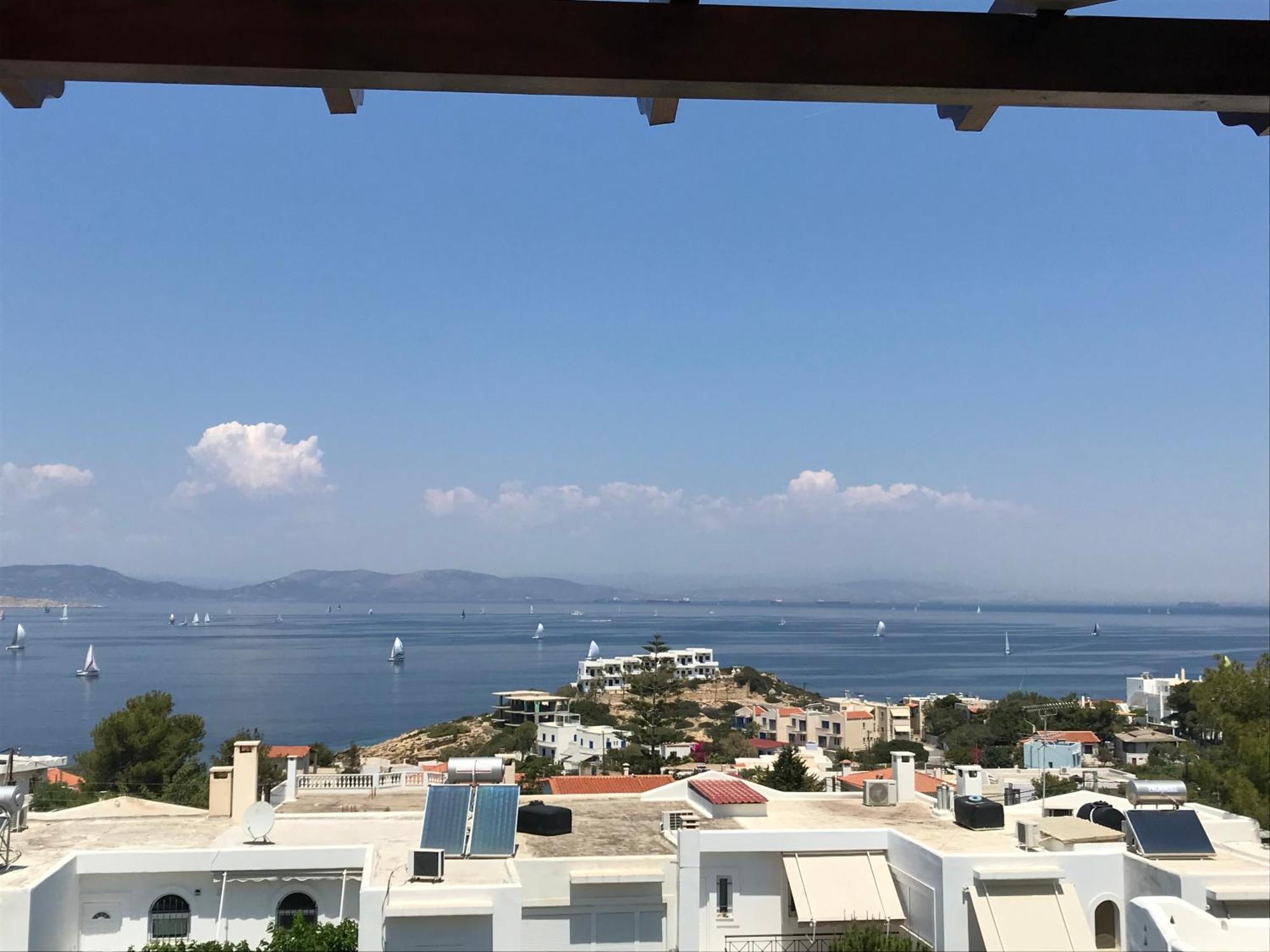 180° View To Sea Villa Vathí Exterior foto