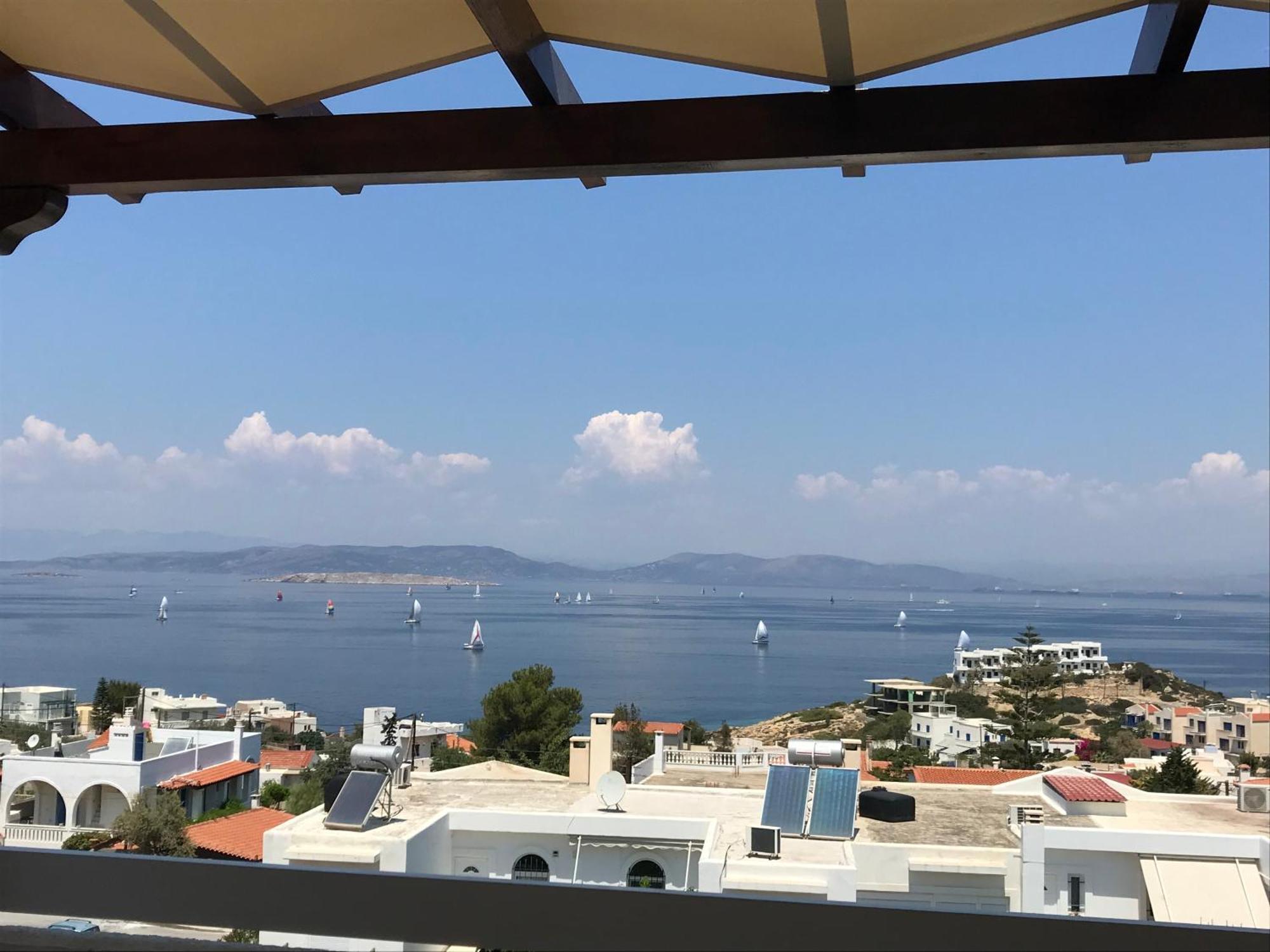 180° View To Sea Villa Vathí Exterior foto