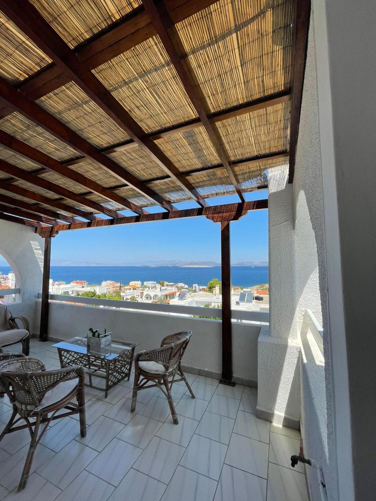 180° View To Sea Villa Vathí Exterior foto