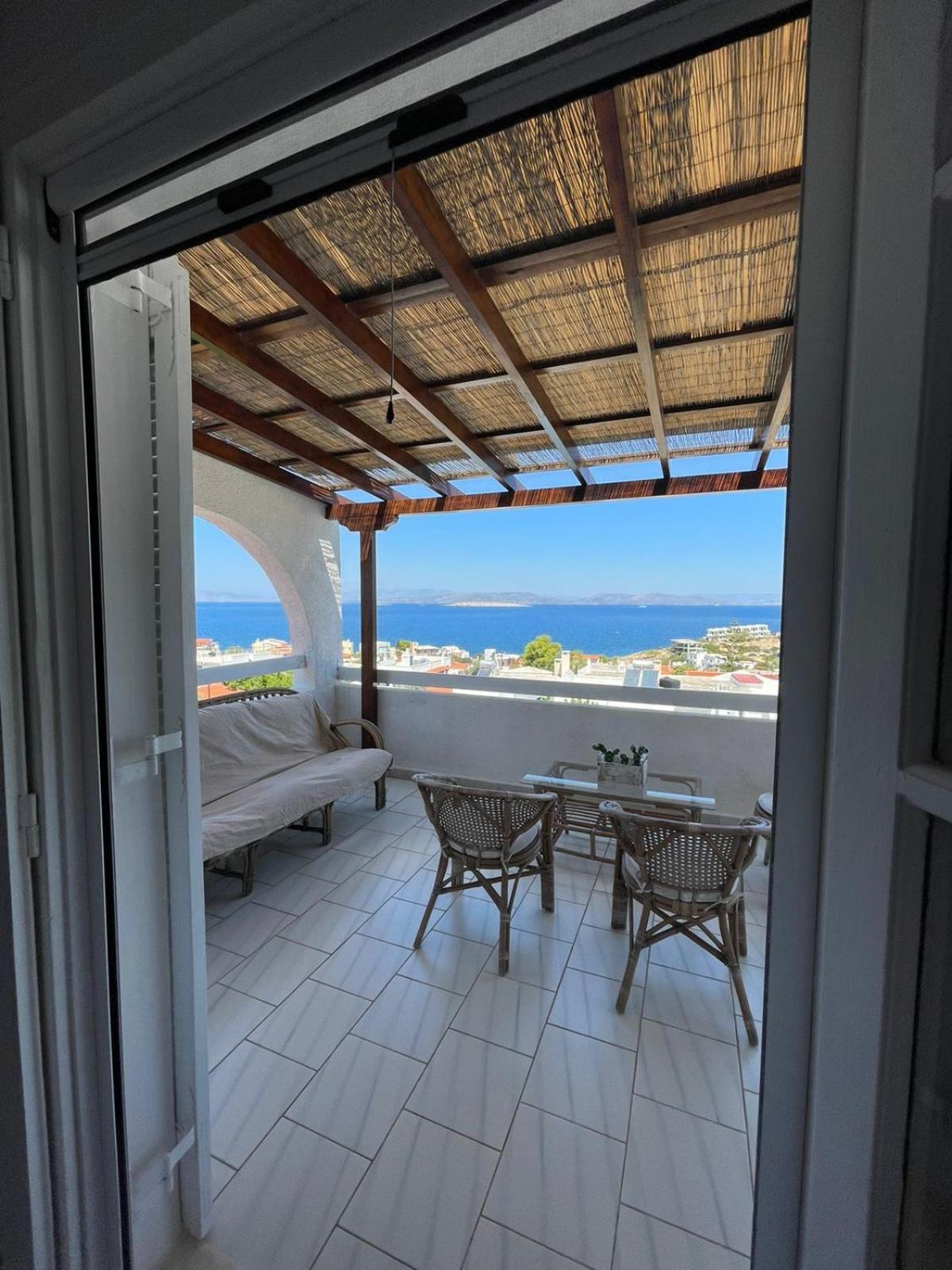 180° View To Sea Villa Vathí Exterior foto